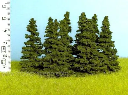 Albion Spruce 40-60 mm arbres miniatures 9 pièces végétation