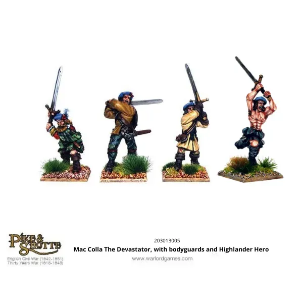 Warlord Pike & Shotte Mac Colla Devastator figurines métal blister