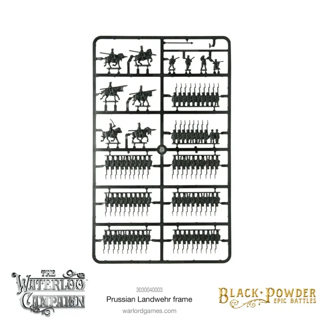 Warlord Games Epic Waterloo Landwehr prussienne cadre plastique
