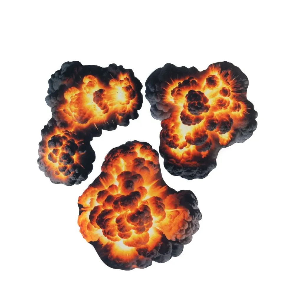 DES TRANCHEES AUX BARRICADES Explosions set 3 décors 28mm néoprène