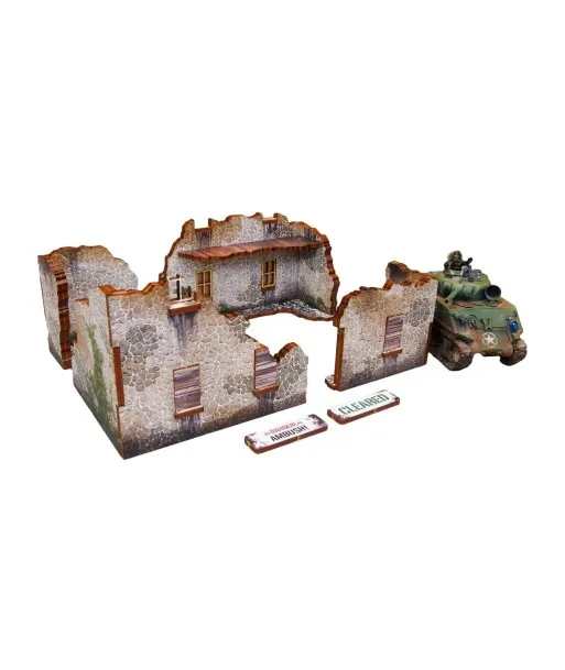 Des Tranchées Aux Barricades maison française décor 28mm prépeint