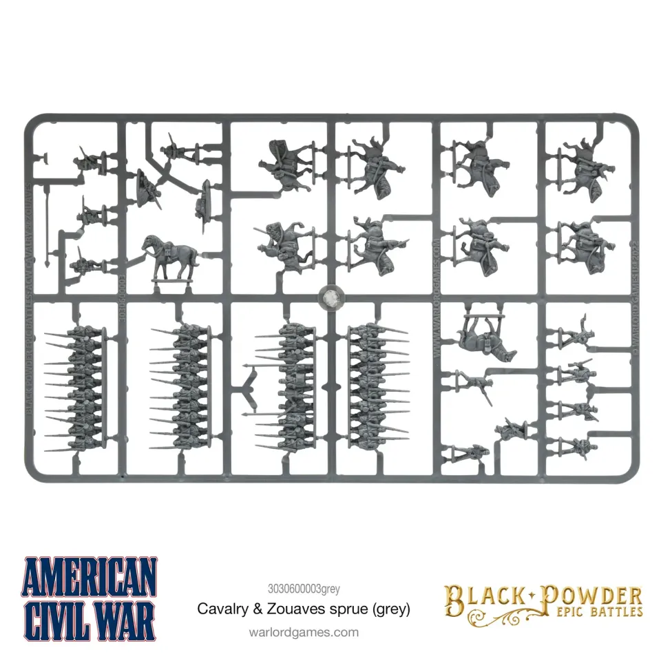 Warlord Games Black Powder Epic Battles Cavalry Zouaves grappe grise