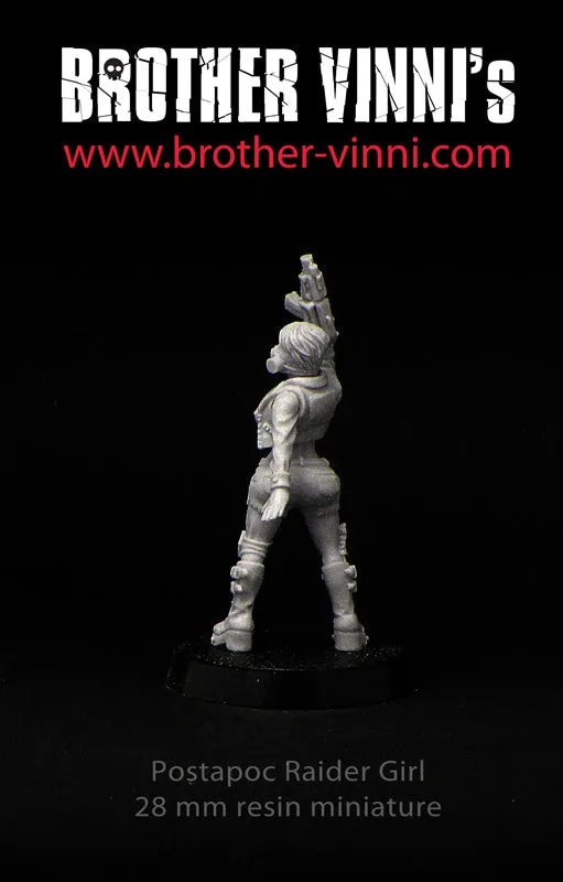 BROTHER VINNI Raider Girl Post Apocalypse figurine 28 mm résine