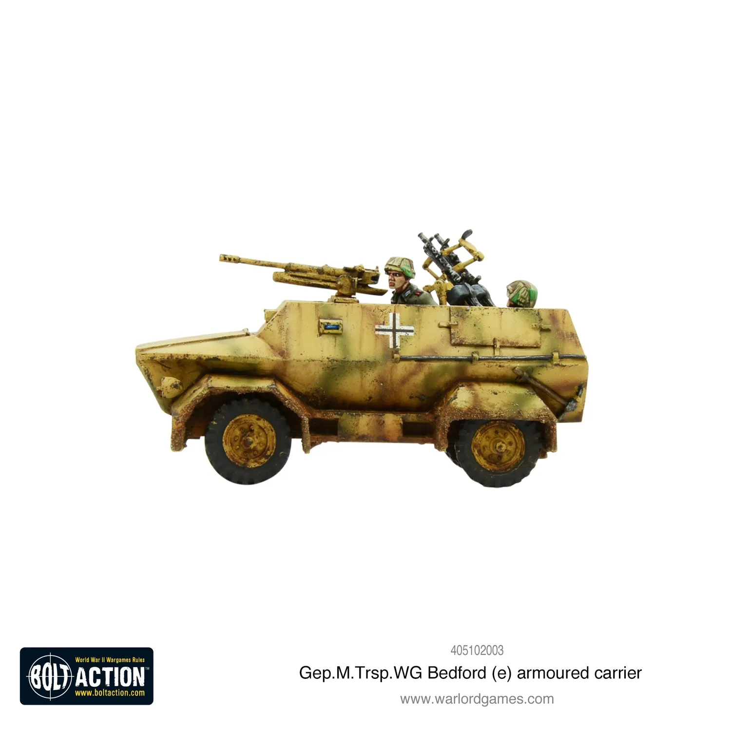 Bolt Action Gep.M.Trsp.Wg. Bedford (e) véhicule blindé résine