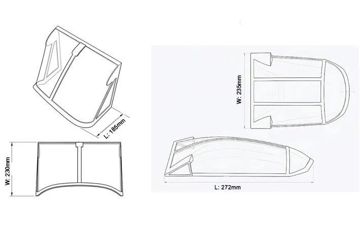 Black Horse Model Canopy for BH193 L-60 Brigadýr verrière 30-35cc