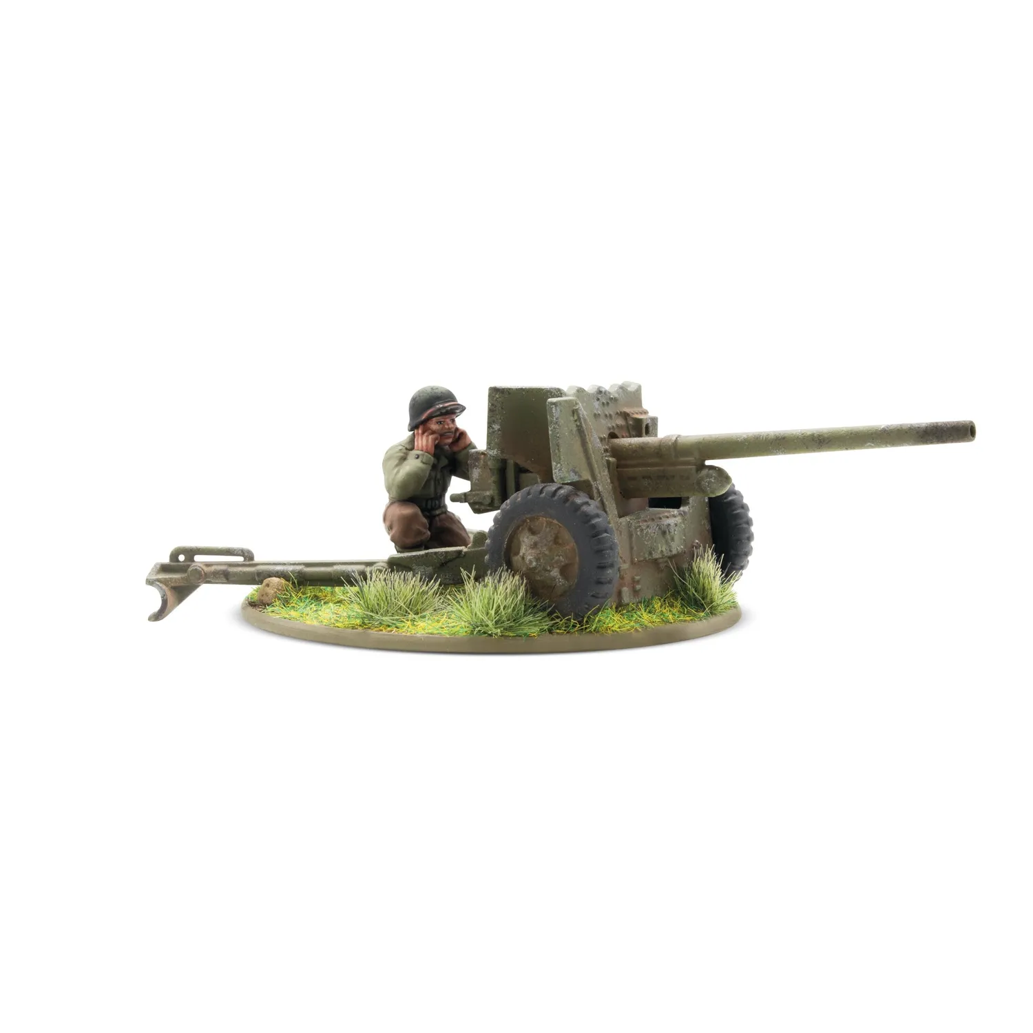 Bolt Action US 57mm anti-tank gun canon antichar plastique