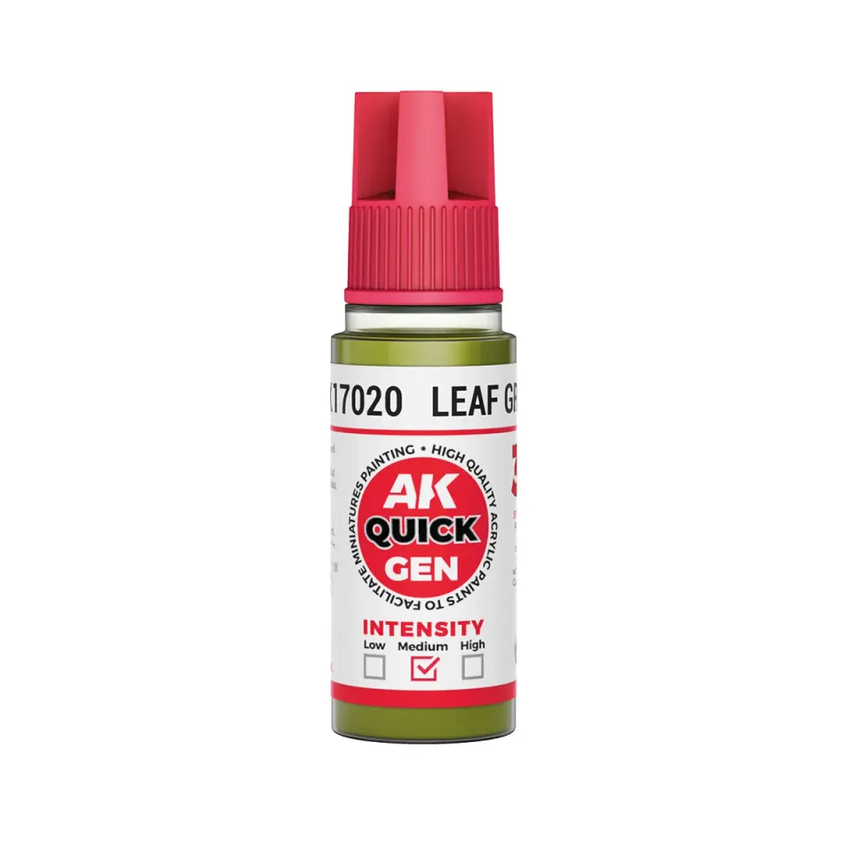 AK Interactive Quick Gen Leaf Green peinture 18 ml