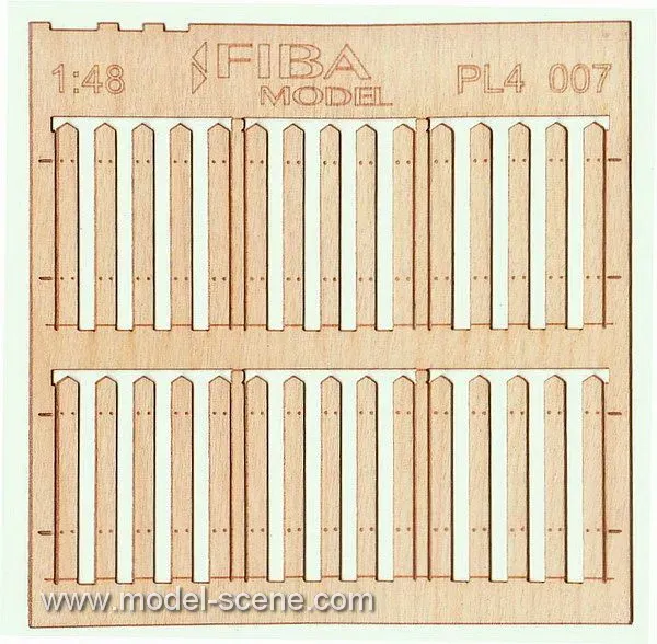 Albion Stockade fence boards clôture miniature 2 pièces PL4-007