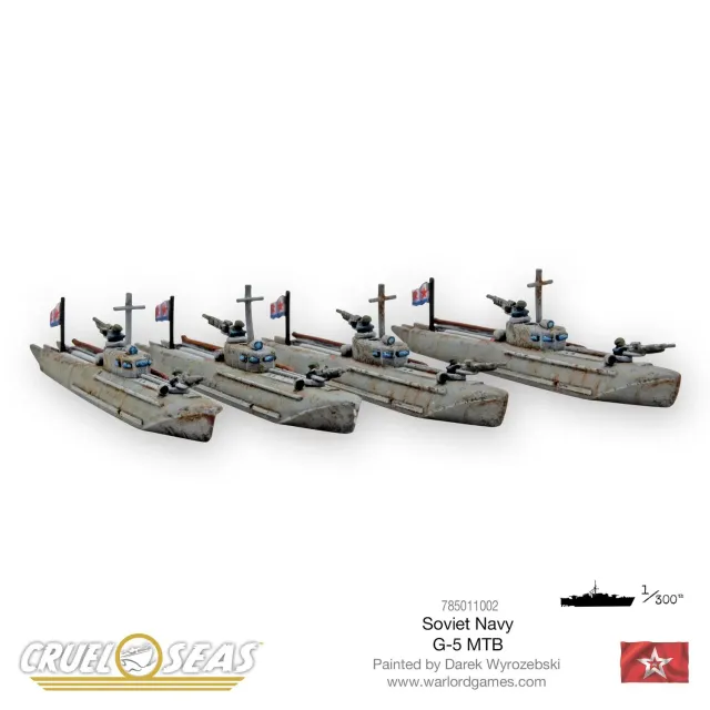 Bolt Action Soviet G-5 MTBs vedettes torpilleurs en métal