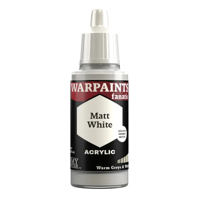 Army Painter Warpaints Fanatic peinture Matt White 18 ml