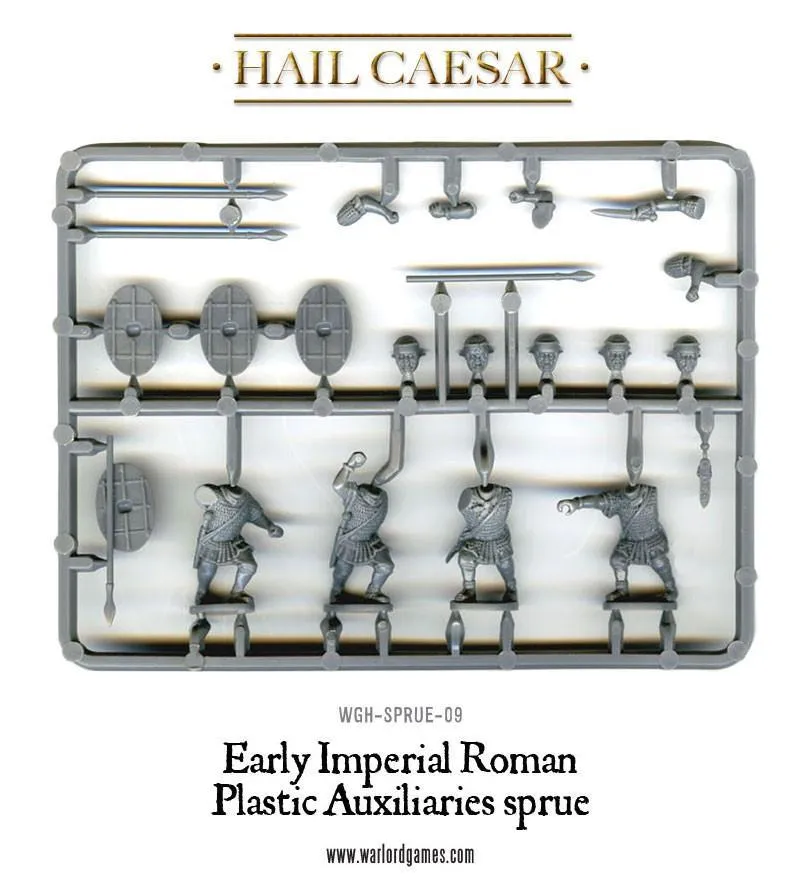 Bolt Action Hail Caesar Early Imperial Romans Auxiliaries Boxed Set figurines 20 plastique et métal