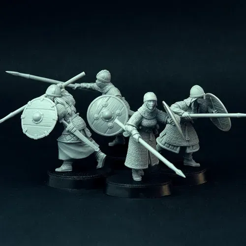 Brother Vinni Female Viking Warriors figurine résine 28mm lot de 4