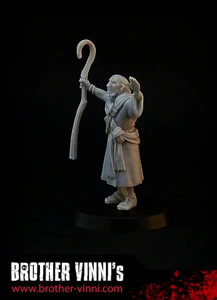 Brother Vinni Prêtre druide figurine 28 mm résine SAGA