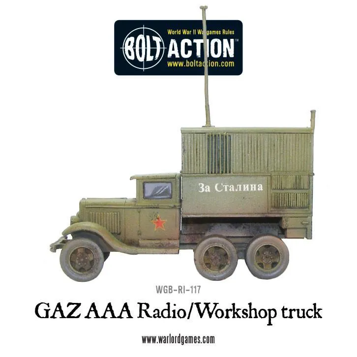 Bolt Action GAZ AAA Radio véhicule atelier résine soviétique