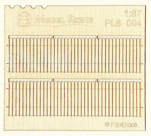 Albion Model Scene Saw toothed privacy fence clôture miniature 2 pièces
