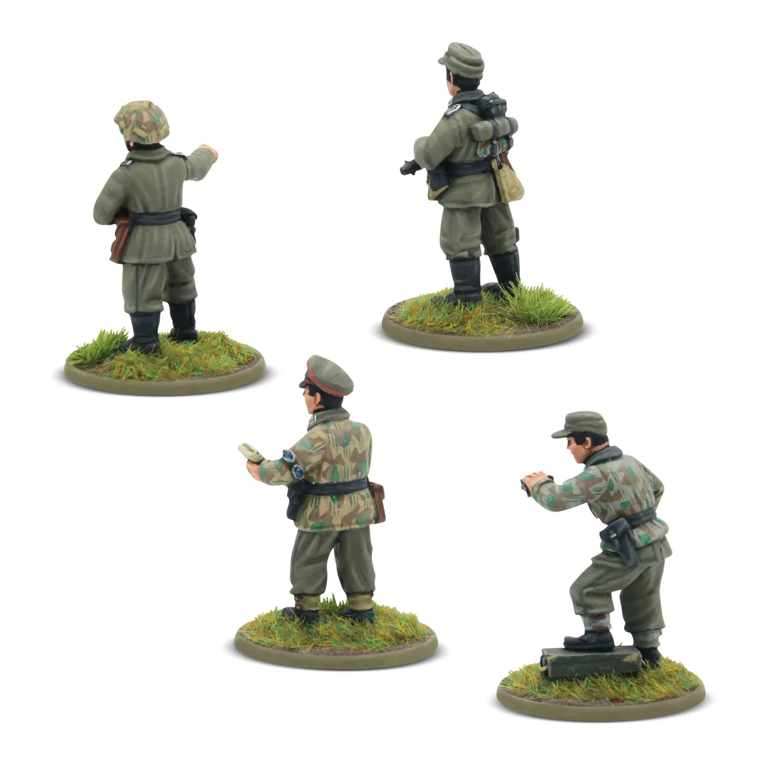 Bolt Action German Heer Platoon Commanders (1943-45) figurines résine 4 pièces