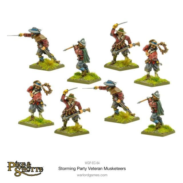 Warlord Pike & Shotte Storming Party mousquetaires vétérans