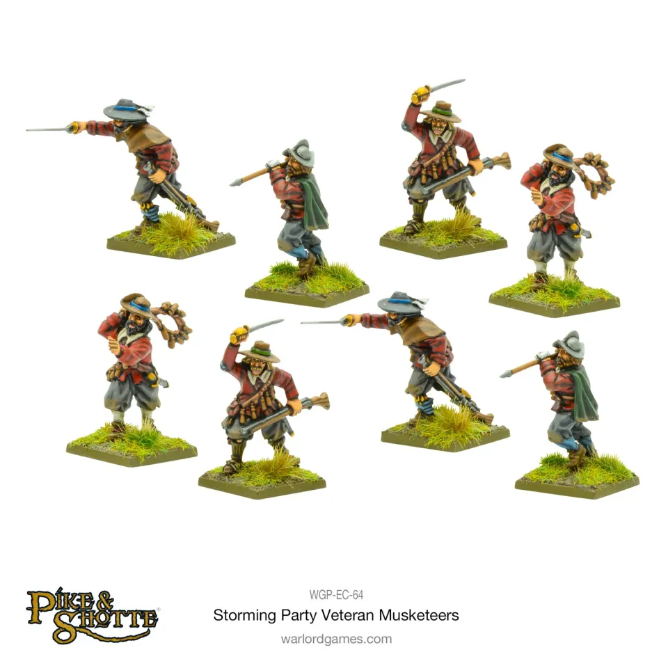 Warlord Pike & Shotte Storming Party mousquetaires vétérans