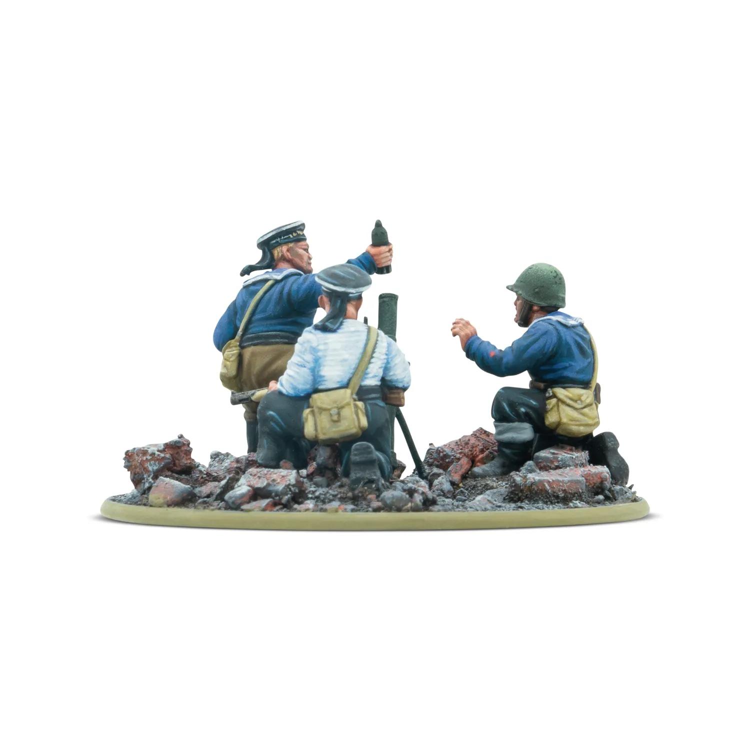 Bolt Action Soviet Naval Brigade Medium Mortar Team figurines métal
