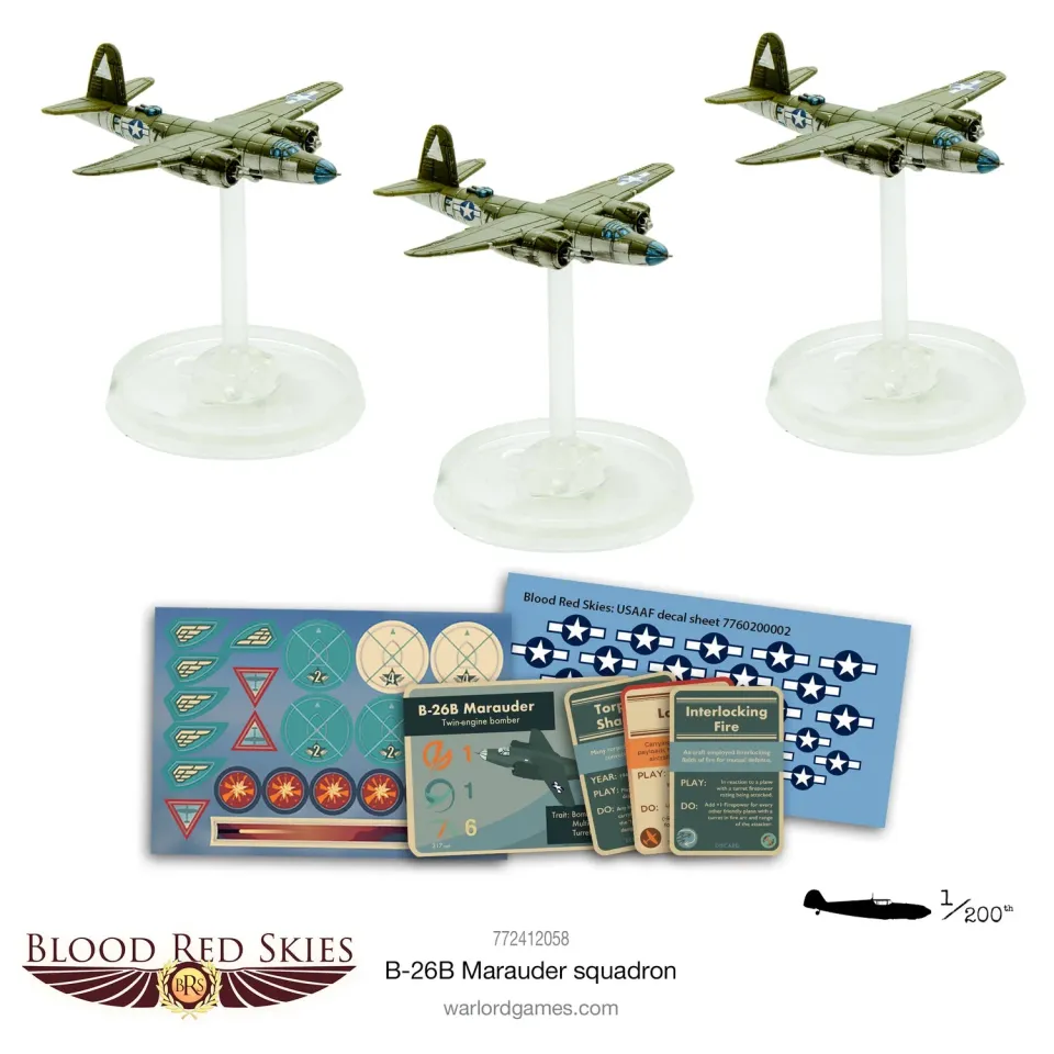 Warlord Games Blood Red Skies B-26B Marauder escadrille