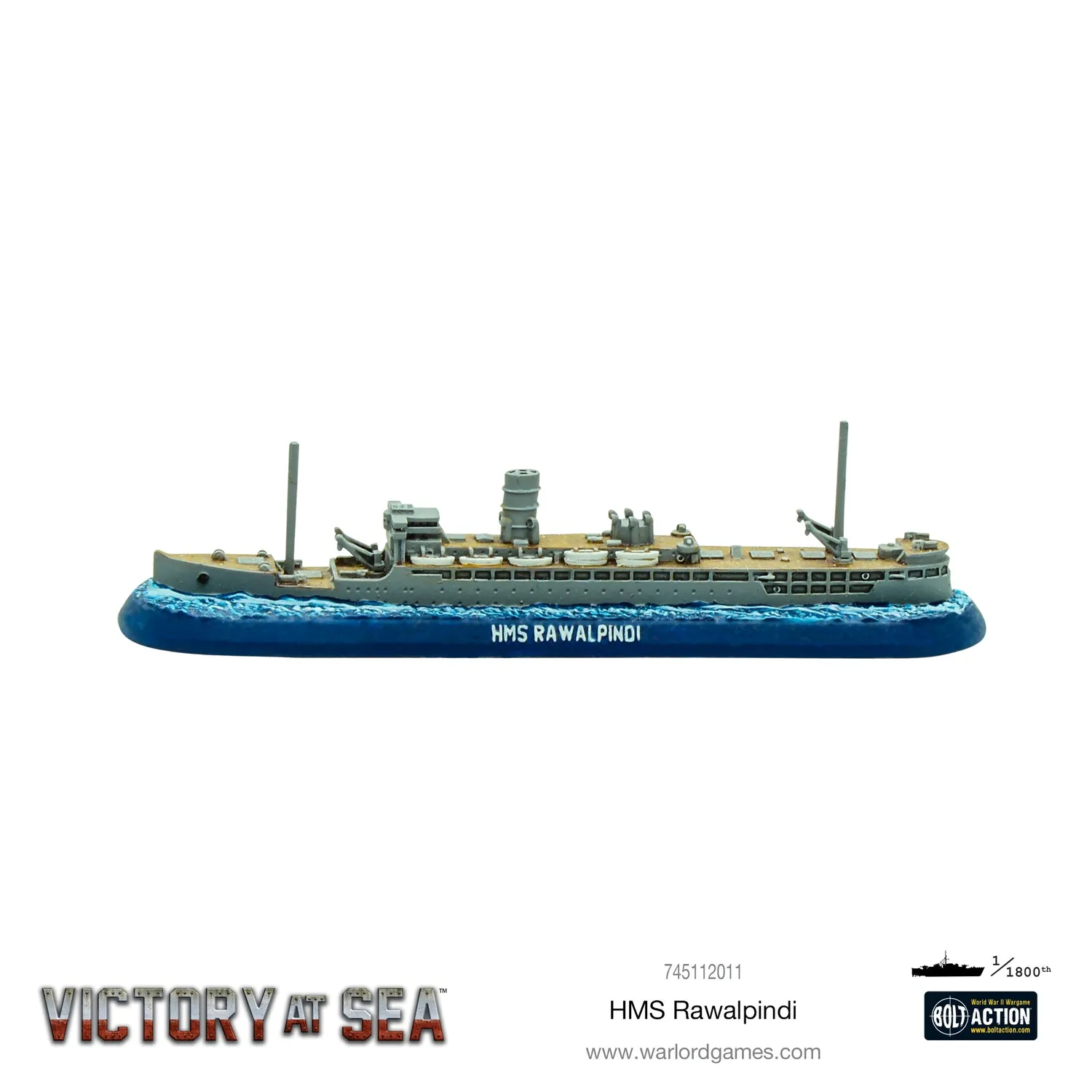 Victory at Sea HMS Rawalpindi navire résine métal