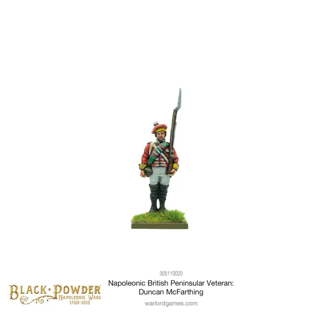 Warlord Games Black Powder Duncan McFarthing figurine vétéran résine