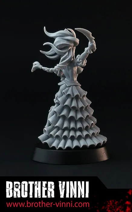 Brother Vinni Dark Elf Sorceress figurine résine 32mm