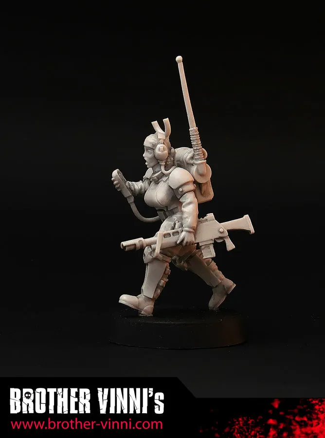 Brother Vinni Special Unit Opératrice Radio figurine 28mm
