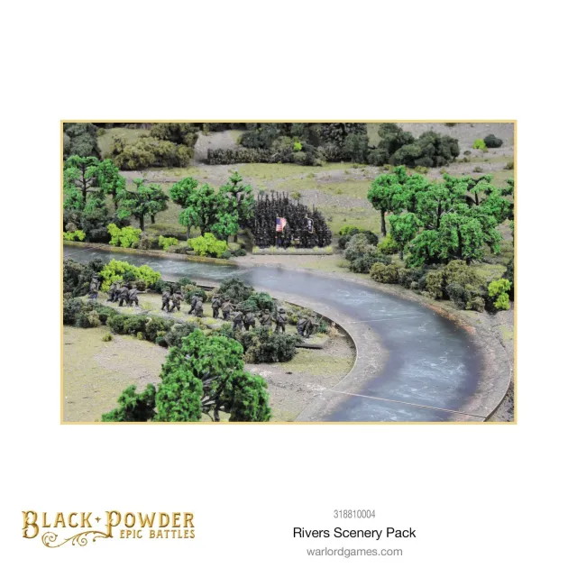 Bolt Action Black Powder Epic Battles Rivers Scenery Pack rivière MDF