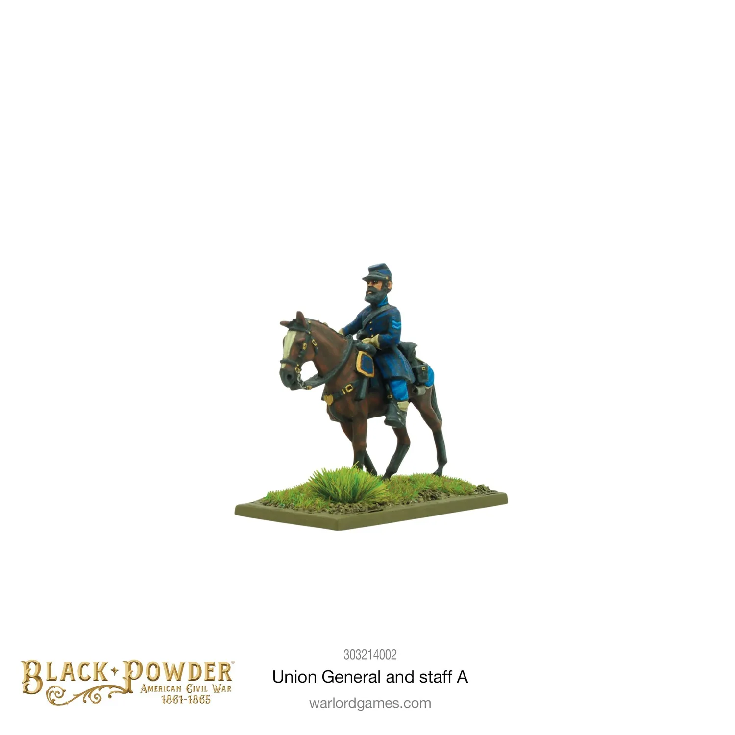 Bolt Action ACW Union General and staff A figurines métal blister