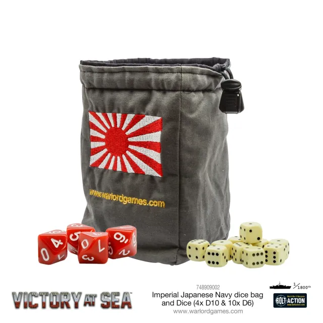 Bolt Action Victory at Sea Imperial Japanese Navy dés et sac dés
