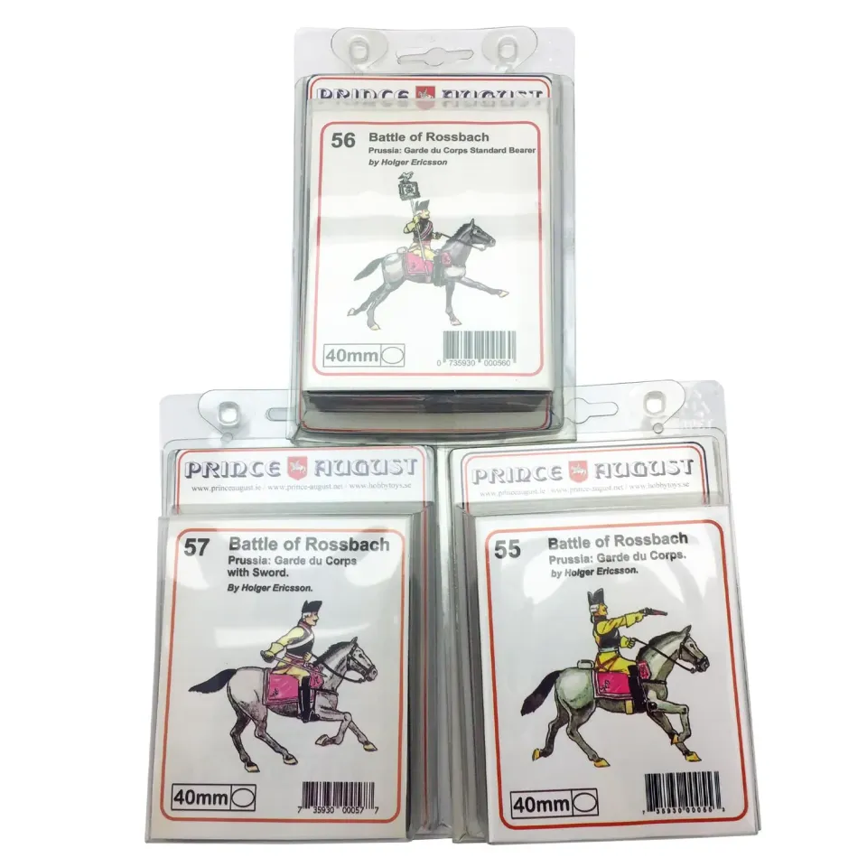 Prince August PA55 PA56 PA57 Bataille de Rossbach Garde de Corps moules 40 mm