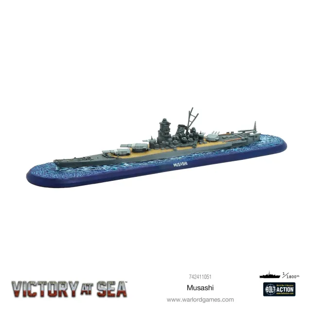 Victory at Sea Musashi cuirassé miniature résine