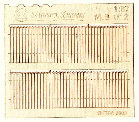 Albion Decorative European wooden fence clôture bois diorama 2 pièces PL8-012