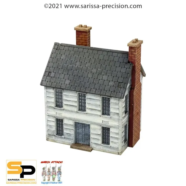 Bolt Action North American Planked House décor 15mm MDF