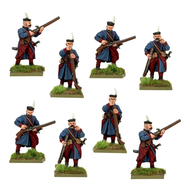 Warlord Games Pike & Shotte hajduks rechargement figurines métal x8