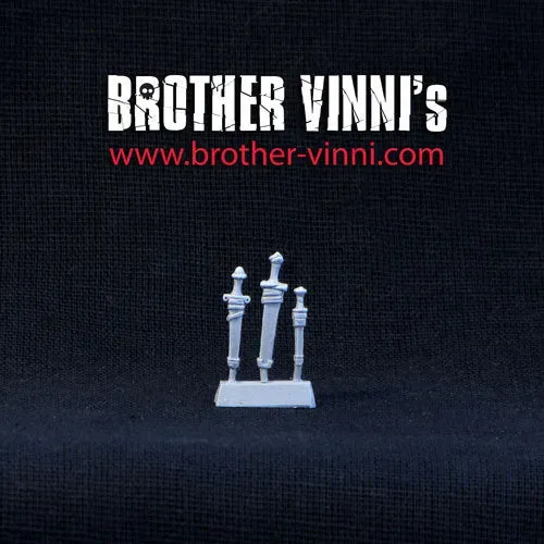Brother Vinni Landsknecht Swords bits résine 28mm lot de 3
