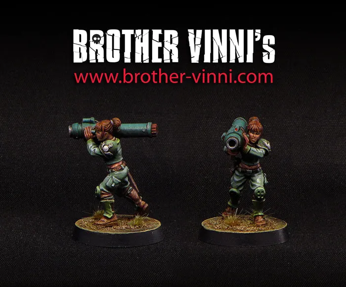 BROTHER VINNI Grenade Launcher figurine résine 28 mm garde