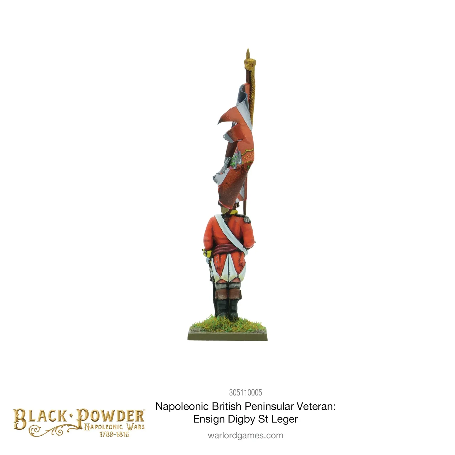 Bolt Action Napoleonic British Peninsular Veteran Ensign Digby St.Leger figurine résine