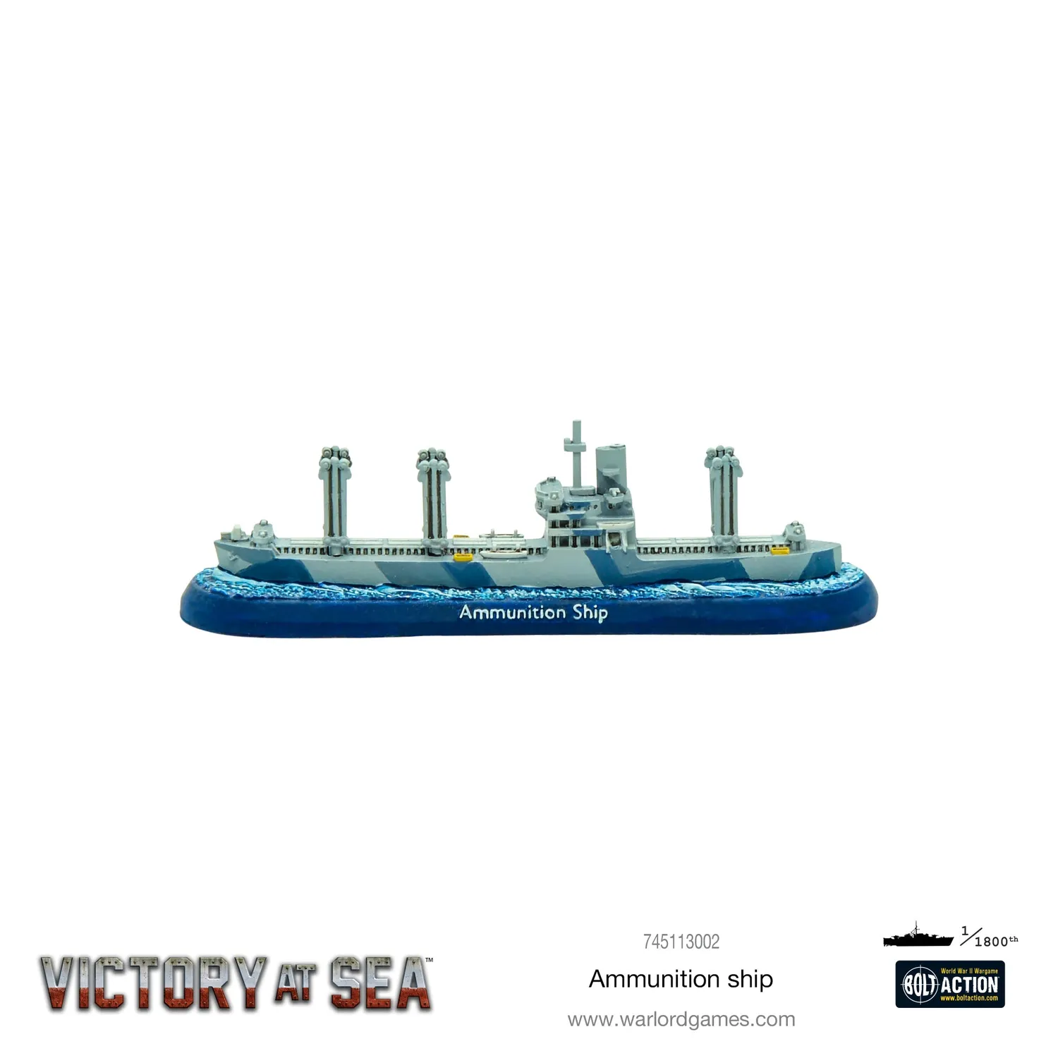 Victory at Sea Ammunition Ship navire munitions résine