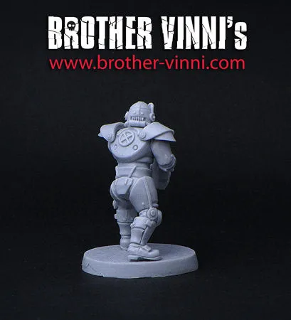 BROTHER VINNI Retro power-armor figurine sci-fi 28 mm résine