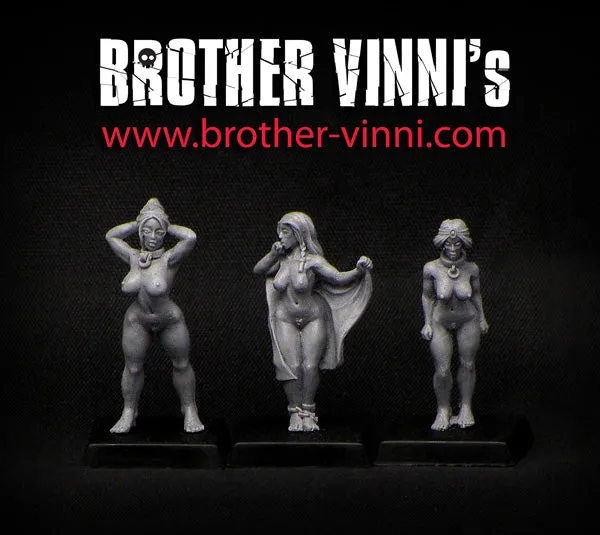 Brother Vinni Esclaves lot 3 figurines résine 28mm 18+