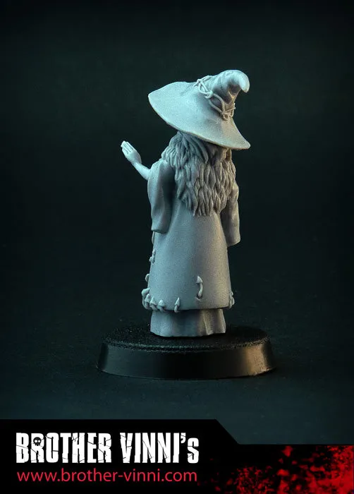 Brother Vinni Witch of Mushrooms figurine en résine 28mm sorcière