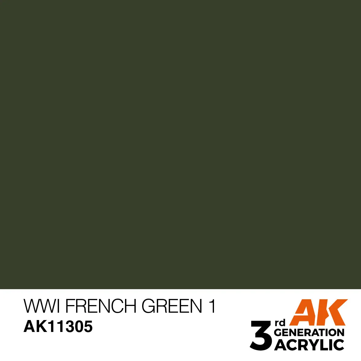 Bolt Action WWI French Green 1 peinture acrylique AK 3rd Gen 17 ml
