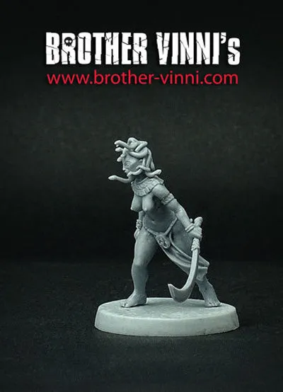 BROTHER VINNI Medusa figurine 28 mm 1 pièce en résine