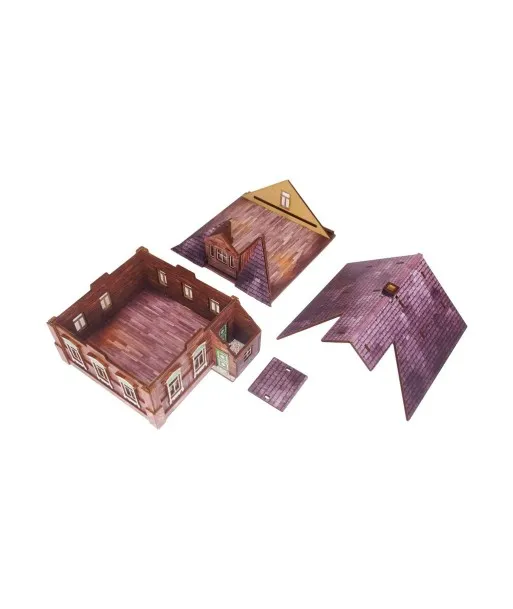 Micro Art Studio Datcha russe façades bois décor 28mm
