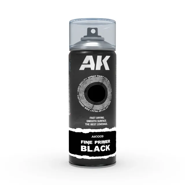 Bombe sous-couche noire 400ml apprêt maquettes