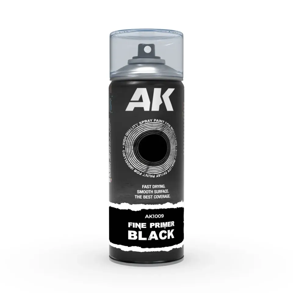 Bombe sous-couche noire 400ml apprêt maquettes