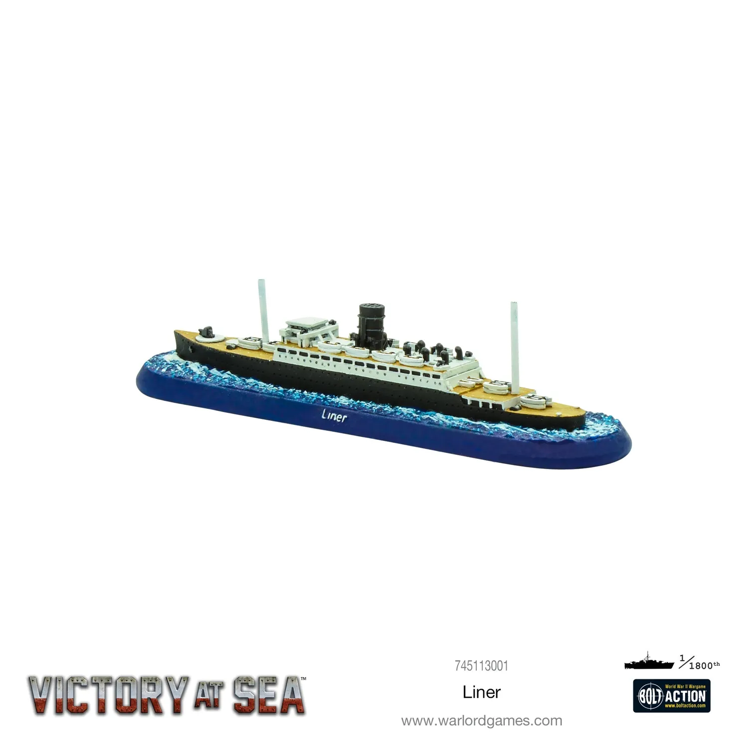 Victory at Sea Liner navire résine et métal