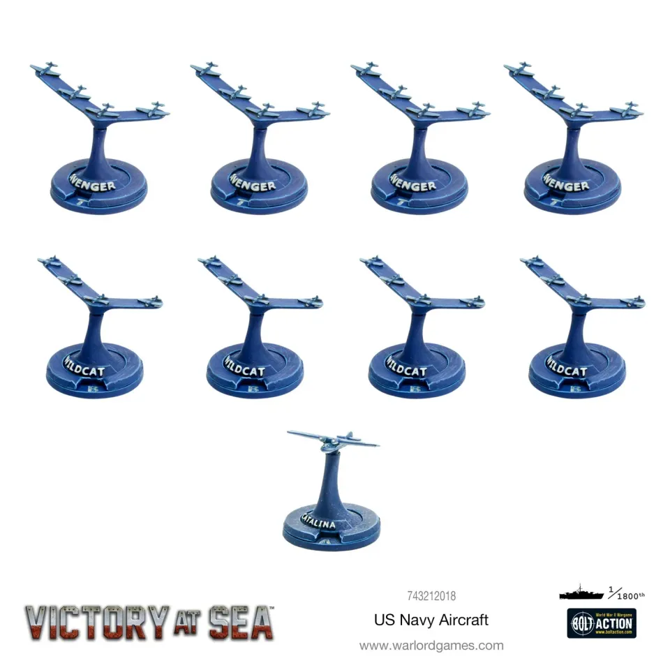 Bolt Action Victory at Sea US Navy Aircraft avions de jeu en résine